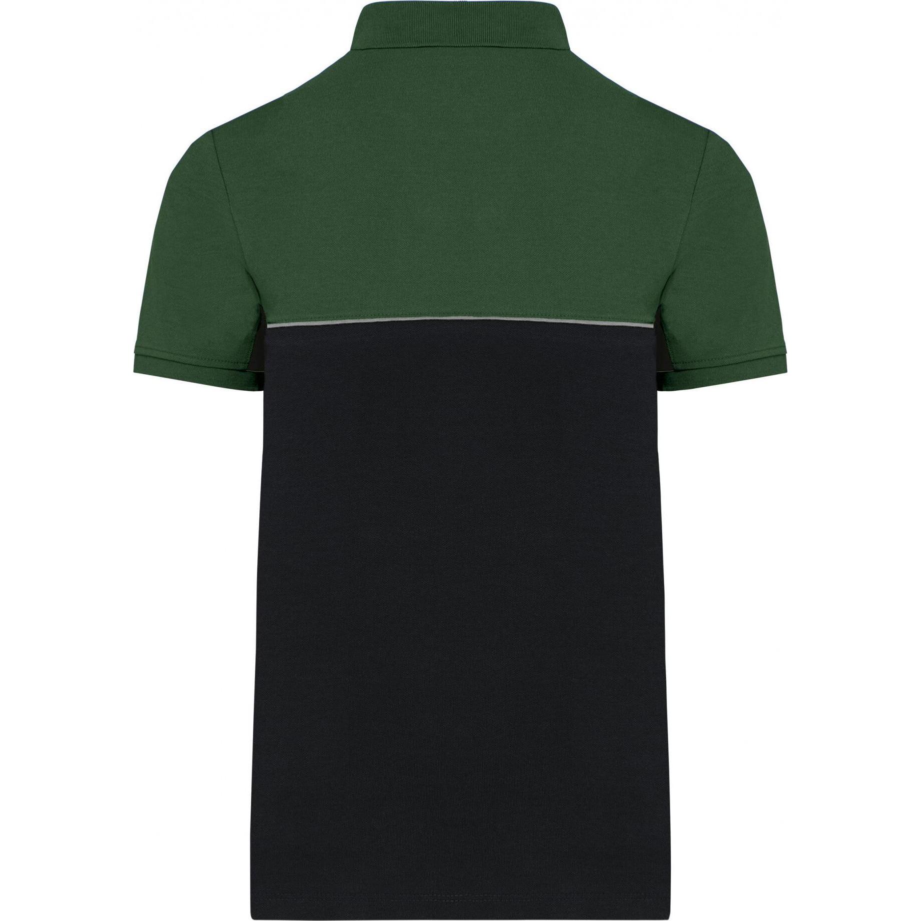 Thumbnail - Kariban, Herren, Shirt, Zweifarbiges Poloshirt, Grün, Schwarz, (3XL)