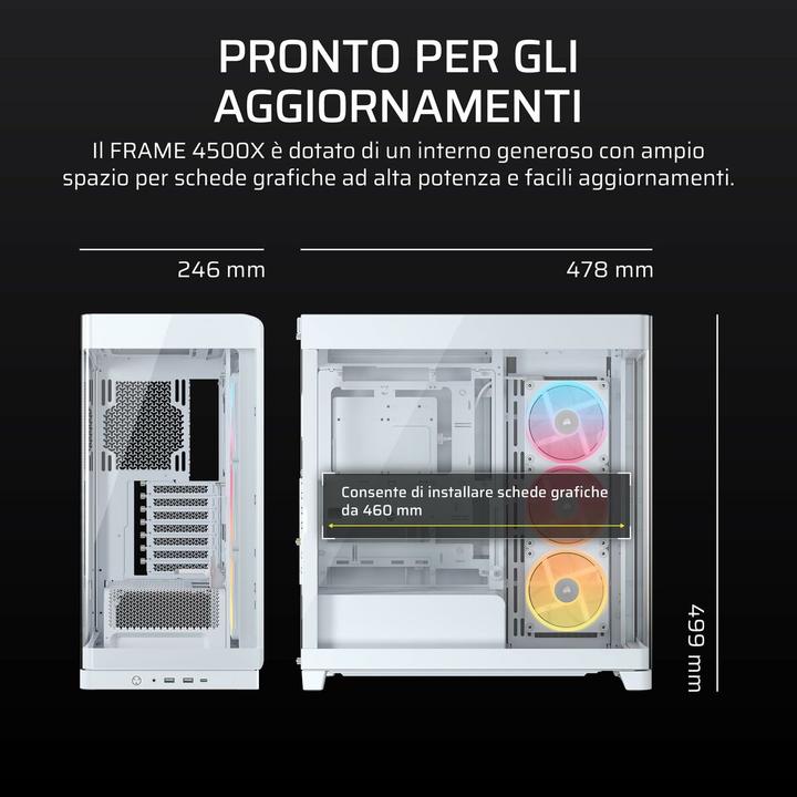 Actual product image Corsair FRAME 4500X LX-R RGB (ATX, E-ATX, mATX, Mini-ITX)