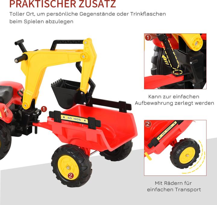 Produktbild Homcom Tretbagger mit Frontlader
