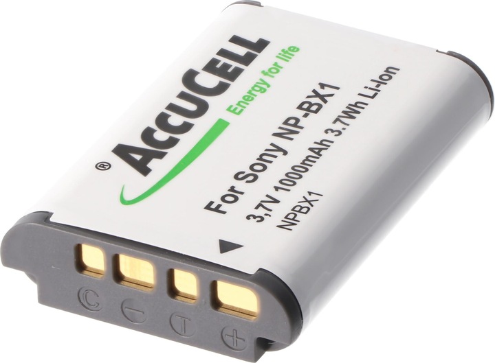 Produktbild AccuCell Akku passend für Sony NP-BX1, Cyber-shot DSC-RX100, kein Original Akku
