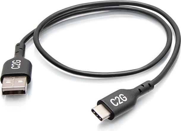Produktbild C2G 1.5ft USB C to USB A Adapter Cable - (0.50 m, USB 2.0)