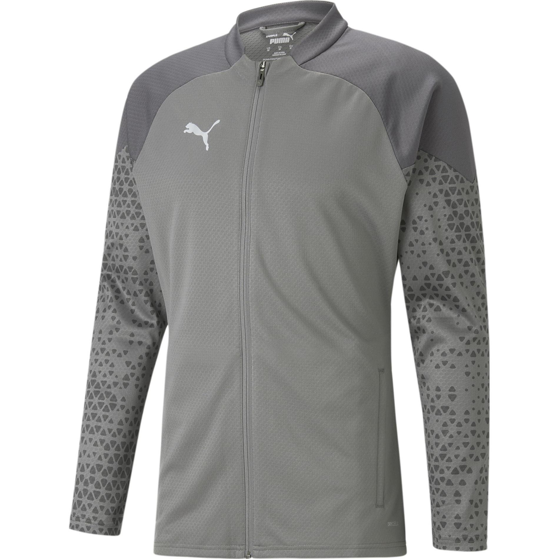 Puma, Herren, Laufjacke, teamCUP Training Jacket gray XL (XL), Grau, XL