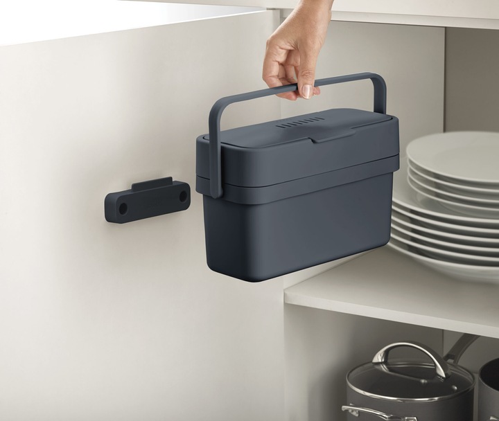 Productafbeelding Joseph Joseph Compo organische afvalbak - grafiet (4 l)