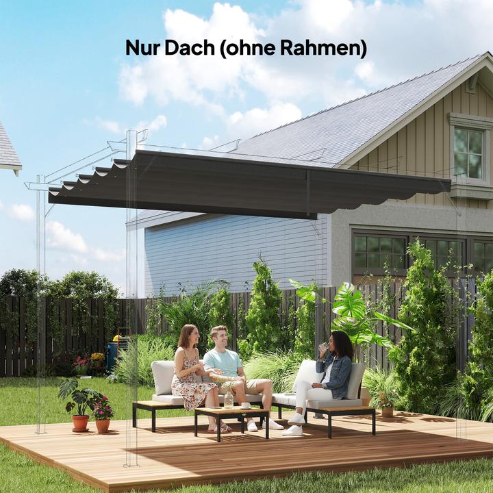 Produktbild Outsunny Ersatzdachtuch für 4 x 3 m Pavillons mit Löchern (250 cm, 350 cm)
