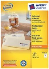 Actual product image Avery Universal labels