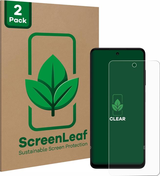 Produktbild ScreenLeaf Schutzfolie nachhaltiger Displayschutz Displayschutzfolie Folie Klar Transparent (2 Stück, HMD Pulse)