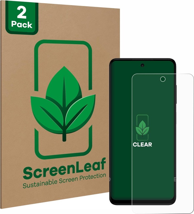 Actual product image ScreenLeaf Protective film sustainable screen protector screen protector film clear transparent (2 Piece, HMD Pulse)