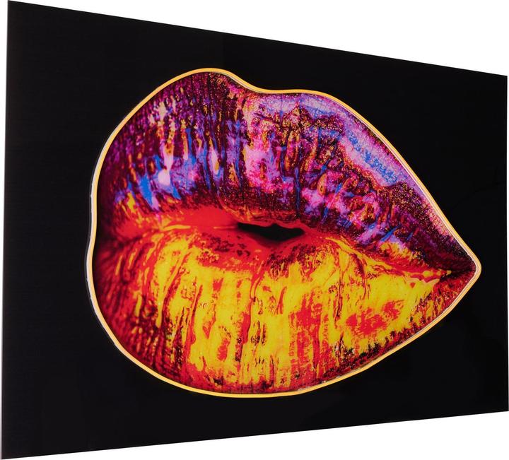 Produktbild Wallxpert Glassy Lips Decorative Led Lighted Acrylic Glass Painting (44 x 66 cm)