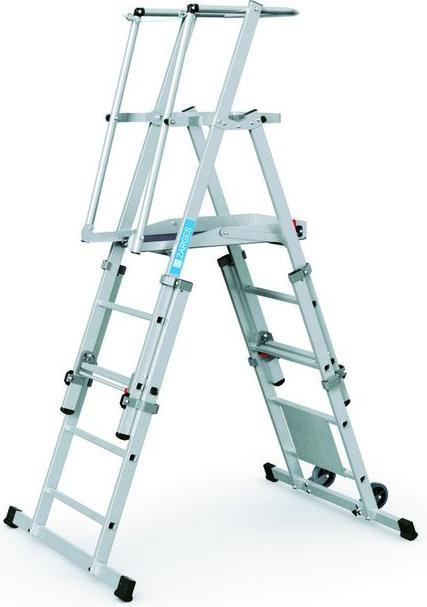 Immagine prodotto kaiserkraft Scala a piattaforma telescopica (Scala a pioli, 155 cm)