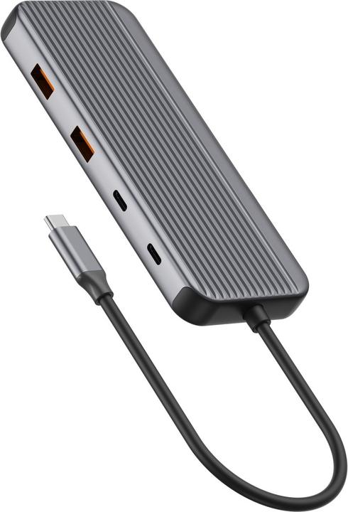 Produktbild Sitecom - Multiport hub - 8 in 1 - USB-C - 2x HDMI - LAN (USB-C, 8 Ports)