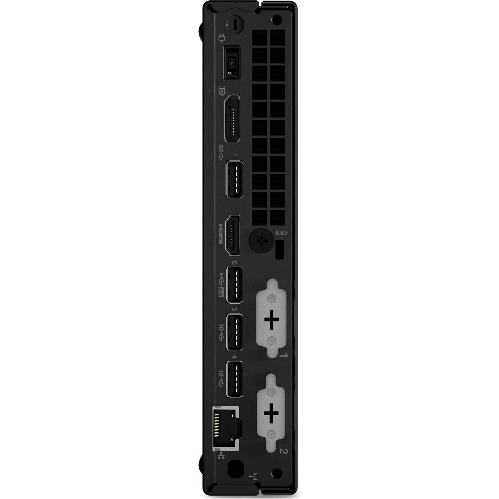 Lenovo ThinkCentre M70q Gen 3 (512 GB, 16 GB, Intel Core i5-12400T), PC, Schwarz