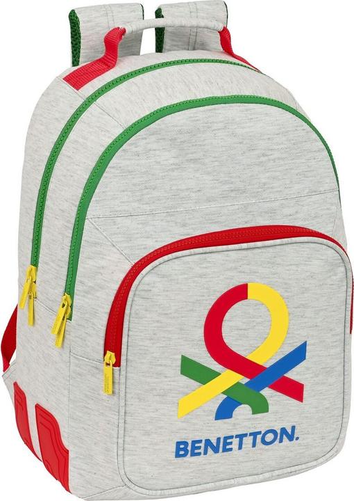 Actual product image Benetton School backpack Pop Grey (32 x 42 x 15 cm)
