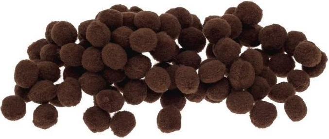Image du produit Brewis Braune Pompons 10mm 100 Stk