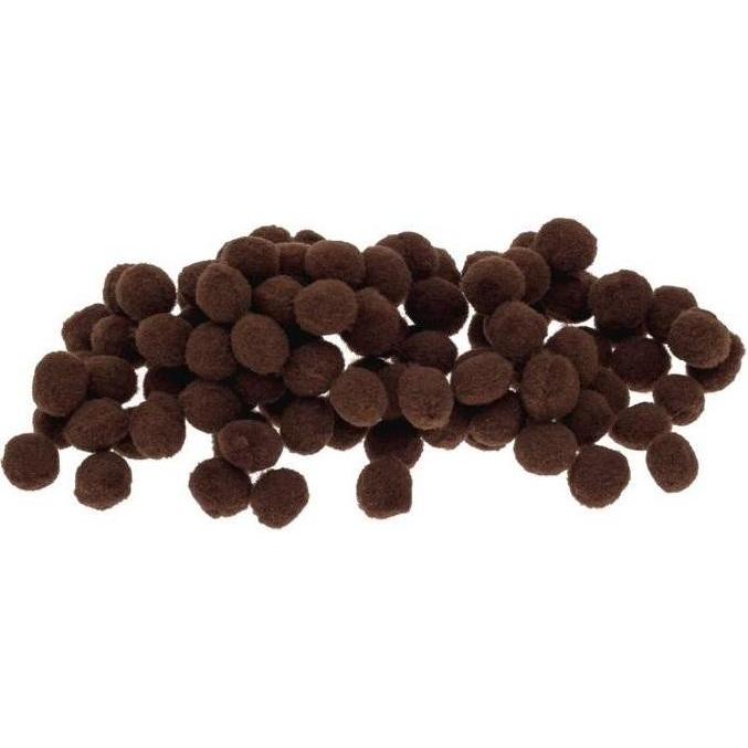 Brewis Braune Pompons 10mm 100 Stk