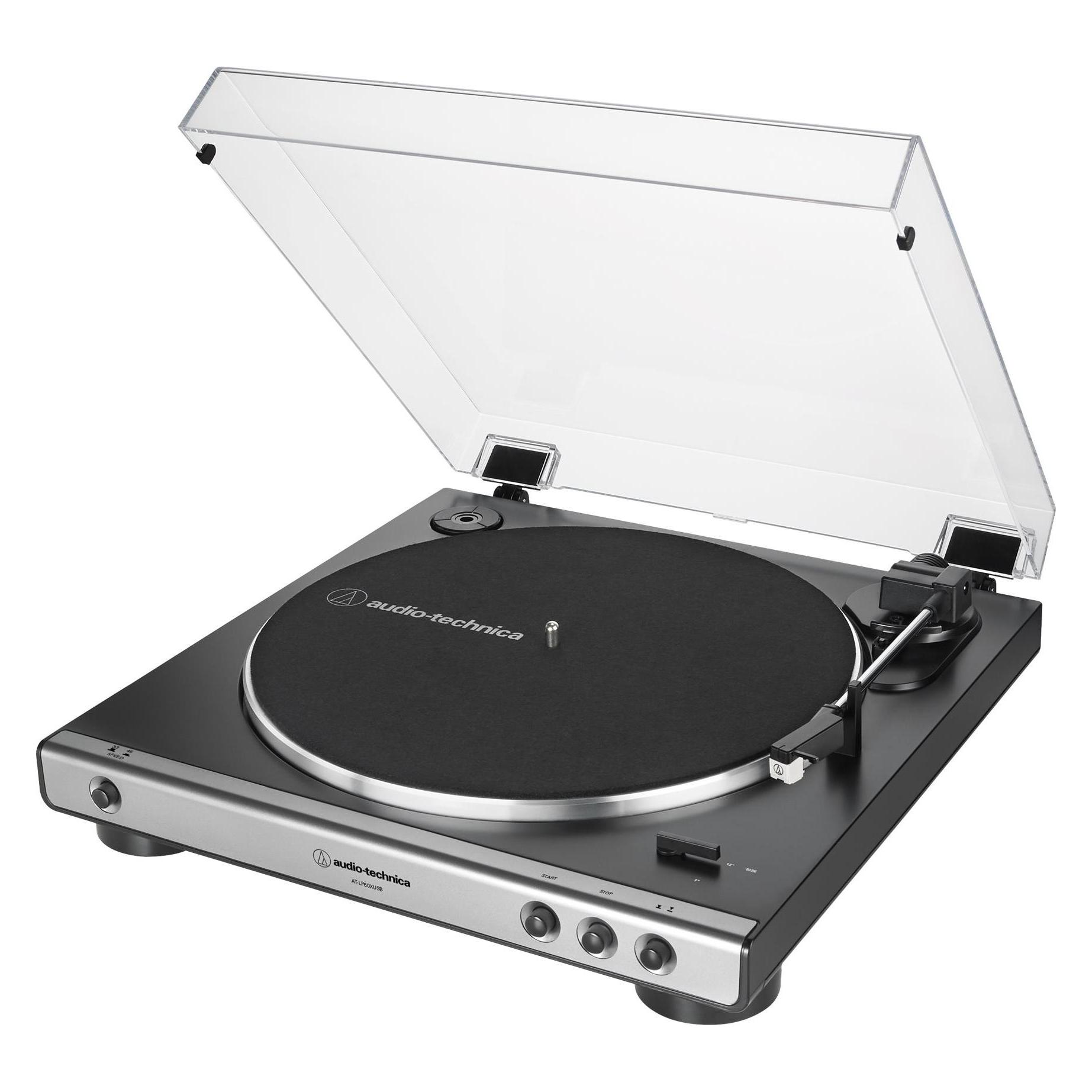 Audio-Technica AT-LP60X (Automaticamente), Giradischi, Grigio, Argento