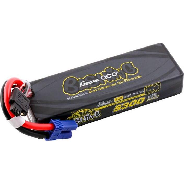 Thumbnail - Gens Ace G-Tech 5300mAh 7.4V 100C 2S1P Lipo z EC5 (7.40 V, 5300 mAh)