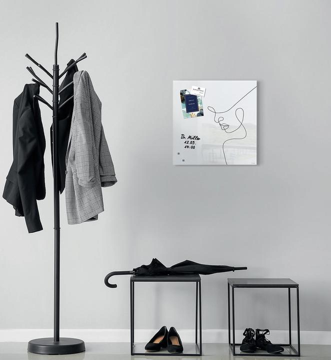 Actual product image Sigel Glass magnetic board Artverum with design (Magnet board, 48 x 48 cm)