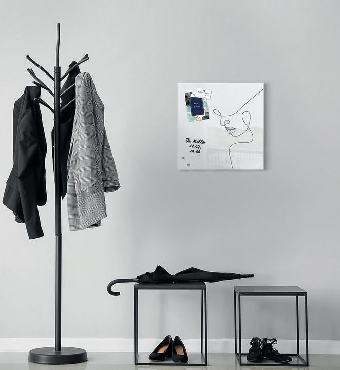 Image du produit Sigel Tableau magnétique en verre Artverum avec design (Tableau magnétique, 48 x 48 cm)