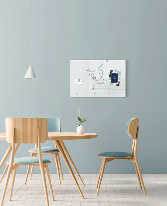 Image du produit Sigel Tableau magnétique en verre Artverum avec design (Tableau magnétique, 60 x 40 cm)