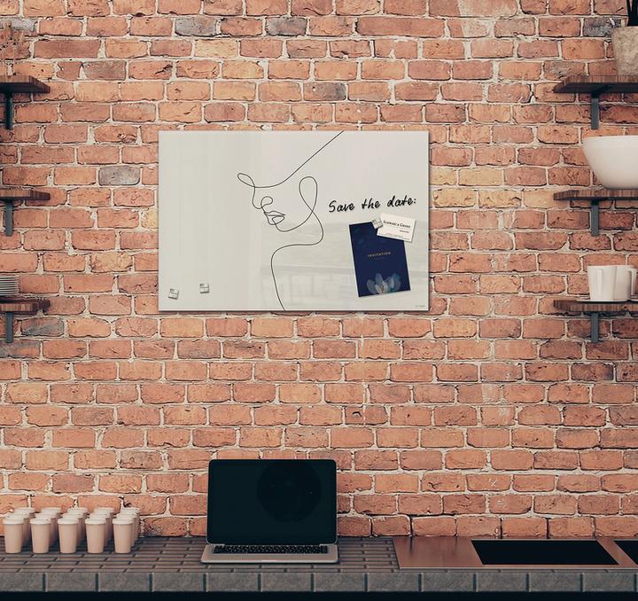 Image du produit Sigel Tableau magnétique en verre Artverum avec design (Tableau magnétique, 60 x 40 cm)