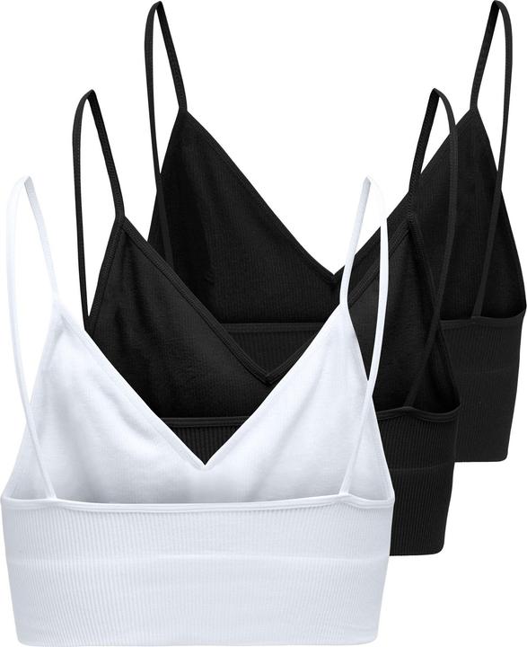 Produktbild Only ONLVICKY rib 3-pack Top Schlafanzug Oberteil (L, 3er Pack)