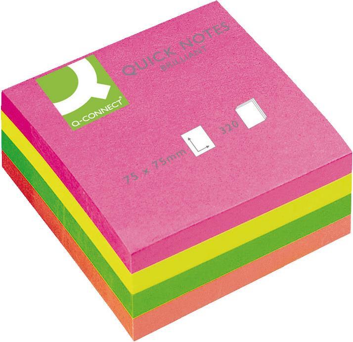 Actual product image Q-Connect Sticky notes Quick Notes Cube (76 x 76 mm)