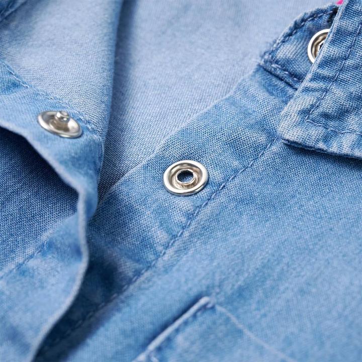 Immagine prodotto VidaXL Abito da bambino con maniche lunghe blu navy e blu denim (116)