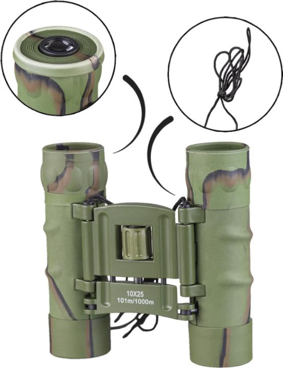 Immagine prodotto Mil-tec Binoculars Mini Gen II 10x25 With Pouch Camo (10x, 25 mm)