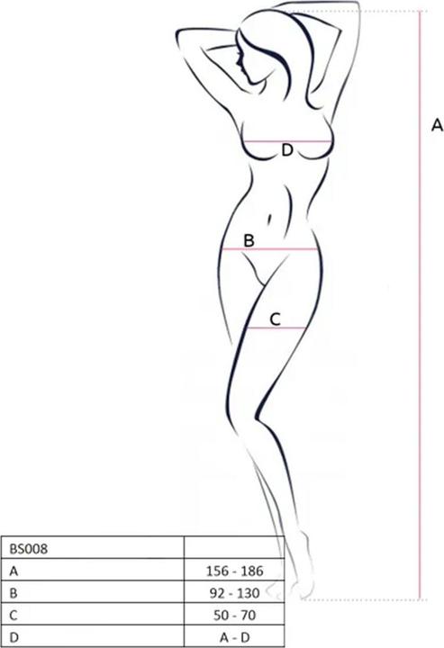 Actual product image Passion Catsuit with bow pattern (L, M, S)