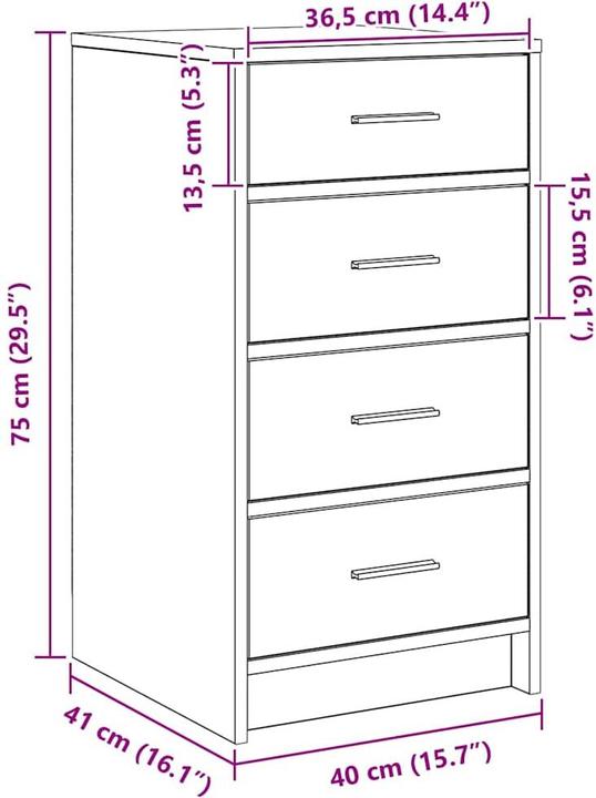 Produktbild vidaXL Buffetlagerung
