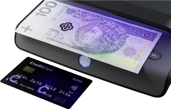 Immagine prodotto Safescan 55 LED UV Prüfgerät für Währungen, Pässe Schwarz (Validatore di banconote)