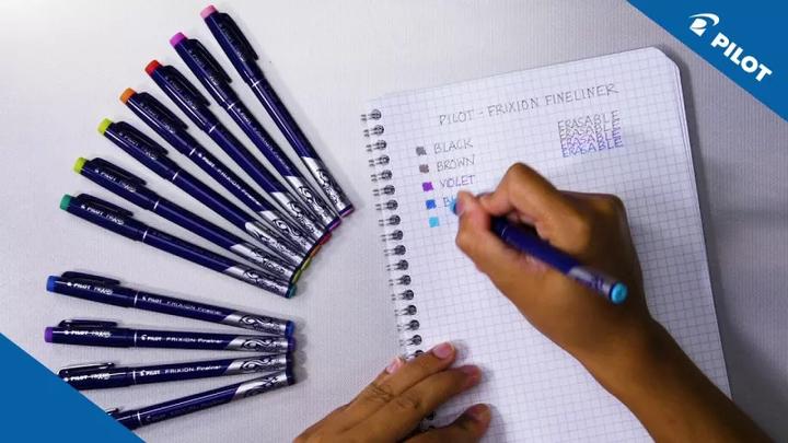 Image du produit Pilot FriXion Fineliner x3 Fancy (Violet, Rose, Vert clair, Bleu foncé, 3 x)