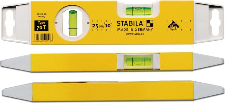 Actual product image Stabila Torpedo spirit level 25 cm 70 T (25 cm)