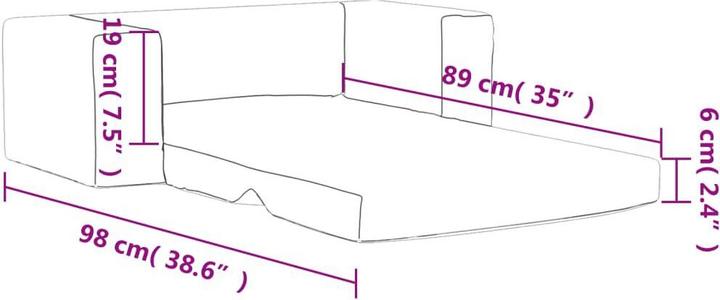 Produktbild vidaXL Kindersofa