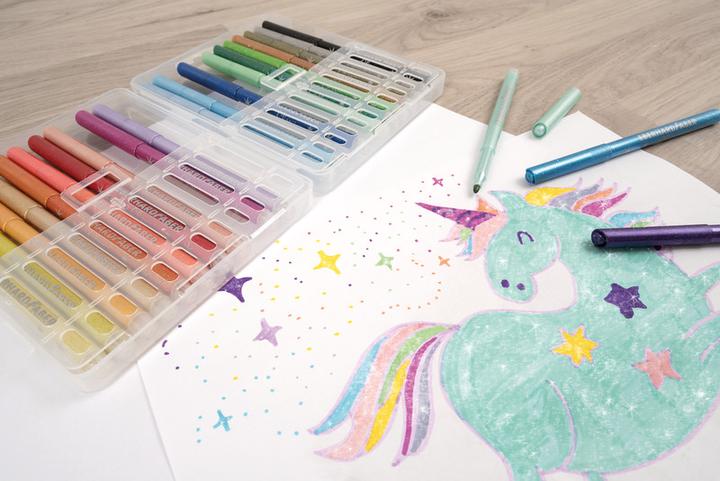 Image du produit EberhardFaber Crayon fibre Glitter (Multicolore, 24 x)