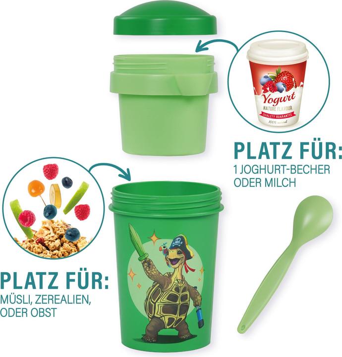 Produktbild Awave Die Schule der Magischen Tiere Müslibecher To Go 540 ml rPET | Grün, Henrietta