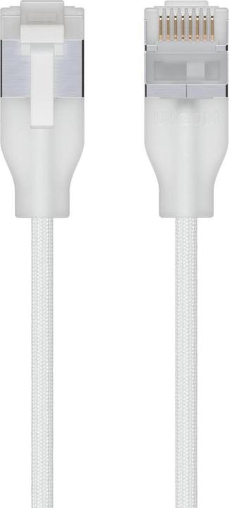 Produktbild Ubiquiti UACC-CABLE-PATCH-EL-C6A-2M-W - Patchkabel Cat.6a, S/FTP, 2m, weiss (S/FTP, CAT6a, 2 m)