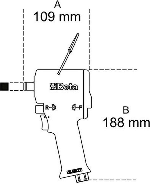 Immagine prodotto BETA Avvitatore a impulsi 1927XM (strumento compatto e potente, 3 punti di avvitamento e svitamento