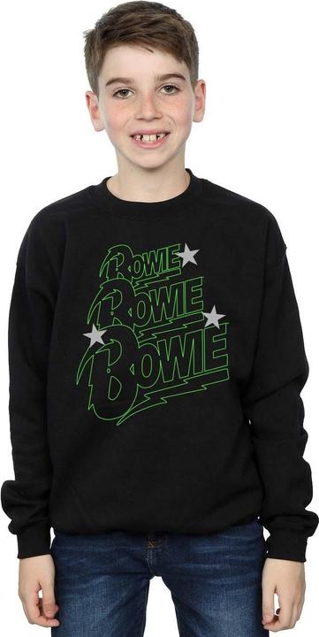 Produktbild David Bowie Multiple Neon Logo Sweatshirt Jungen (128)