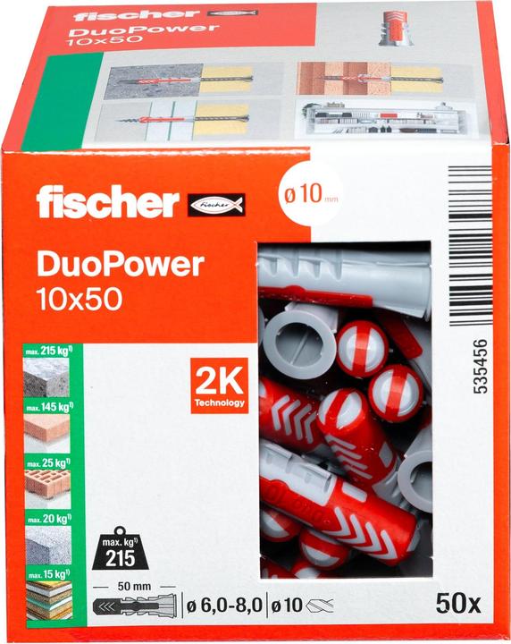 Actual product image Fischer DuoPower 10x50 (50 pcs.)