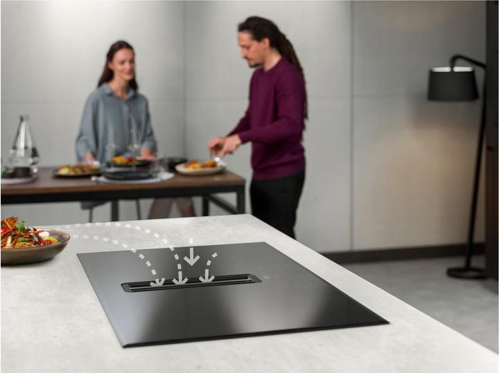 Produktbild AEG Einbau-Induktionsherd mit Dunstabzugshaube,, 83 cm (83 cm, Induktionskochfeld)