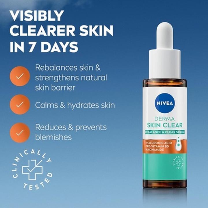Produktbild NIVEA Derma Skin Clear Serum 30ml - Specially Formulated for Clear Skin (30 ml)
