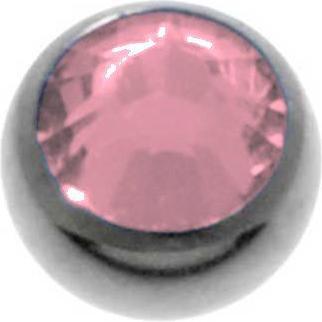 Actual product image Bijouteria 1.2mm Titanium piercing part (Swarovski Crystal, Titanium)