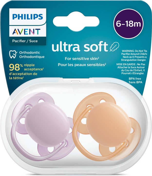 Actual product image Philips Avent Ultra Soft (2 x, 6 - 18 M.)