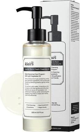 Image du produit Klairs Gentle Black Fresh Cleansing Oil (Huile nettoyante, 150 ml)