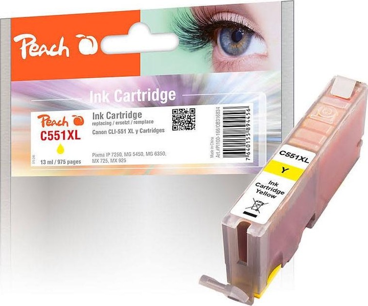 Actual product image Peach Cli-551y XL (Y)