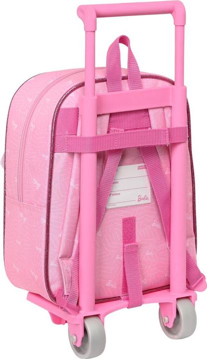 Image du produit Barbie Sac à dos scolaire à roulettes Girl Rose 22 x 27 x 10 cm
