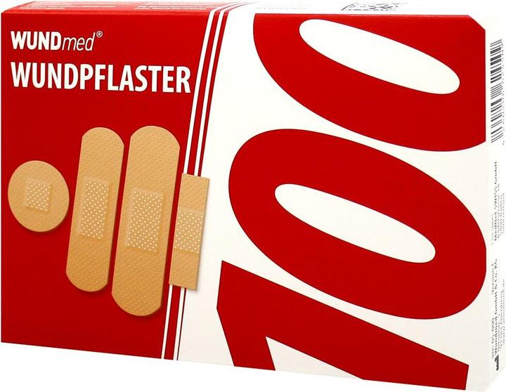 Actual product image Wundmed 100x Pflaster-Strips hautfarben Allround in 4 Grössen
