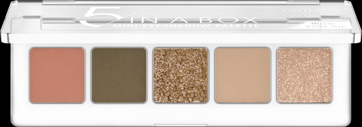 Actual product image Catrice 5 In A Box Mini Eyeshadow Palette (Elegant khaki look)