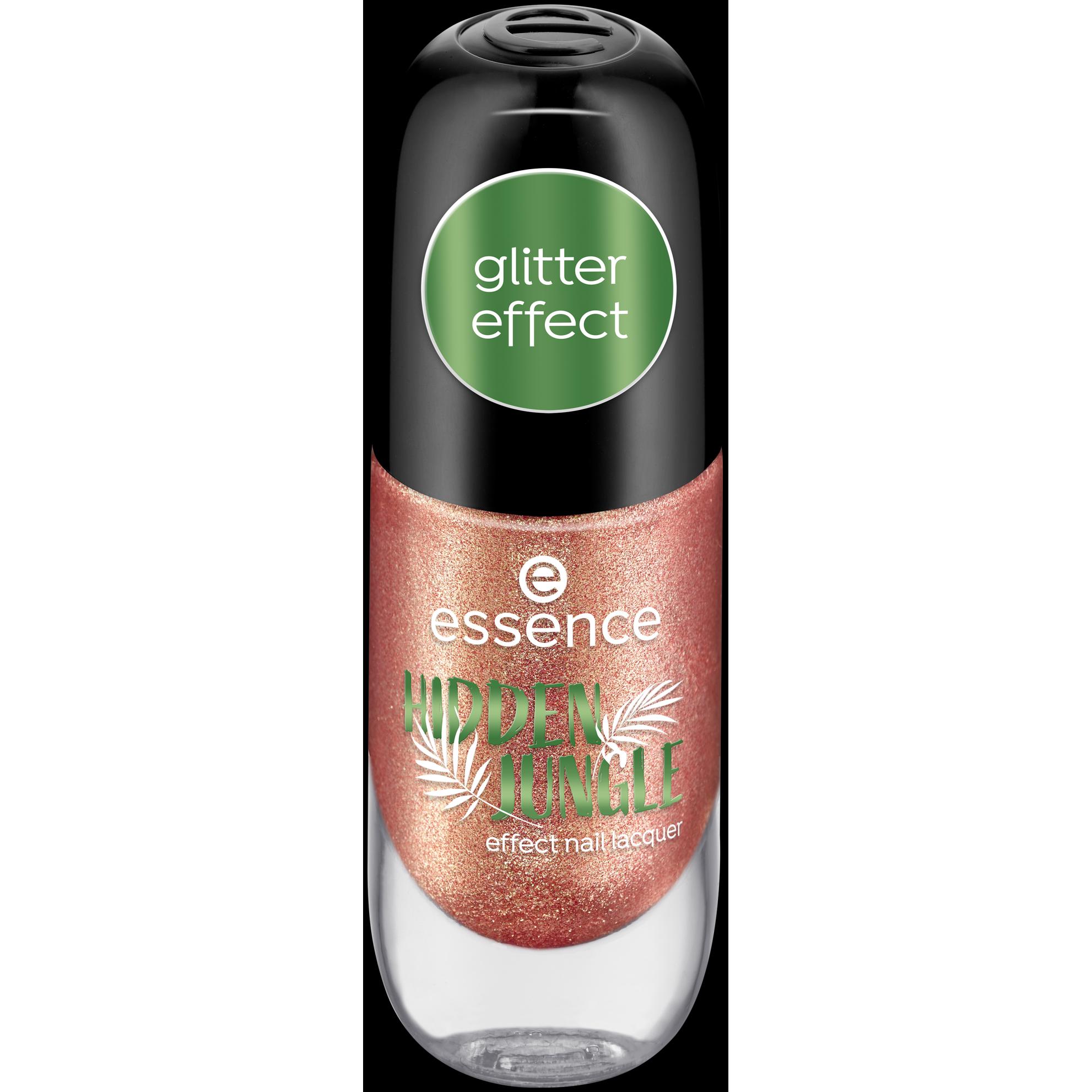 essence, Nagellack, HIDDEN JUNGLE effect nail lacquer (01 Secret Gem, Gel-Effekt Nagellack)